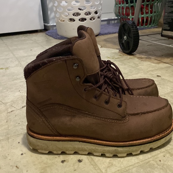 Redwing shoes women steal toe boots size 7 only worn twice to mow grass an work - Picture 4 of 5